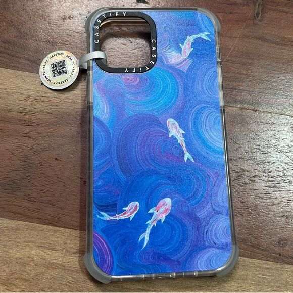 Casetify Koi in the Deep Ultra Impact Design Case for Apple iPhone 12, Blue. NWT - Picture 3 of 6